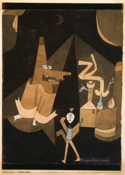 Paul Klee Painting - Witch scene Paul Klee